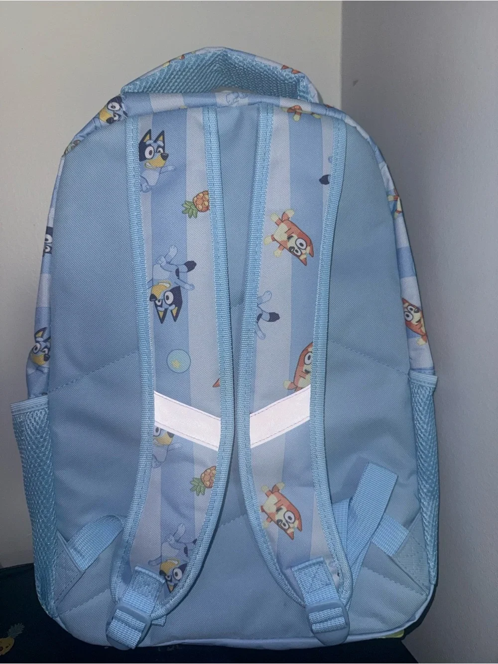 Bluey Kids Backpack with Matching Light Blue Headphones
